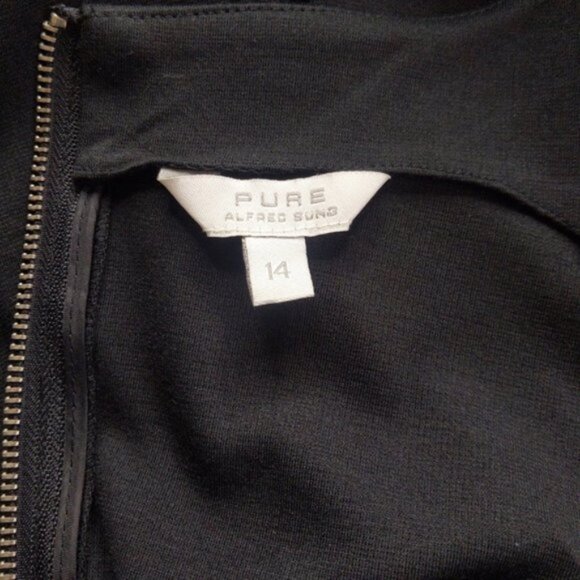 ALFRED SUNG Black Midi Dress - Picture 2 of 9